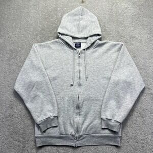 Pluma Hoodie Sweatshirt Mens M Heather Gray Thermal Lined Full Zip Up Casual